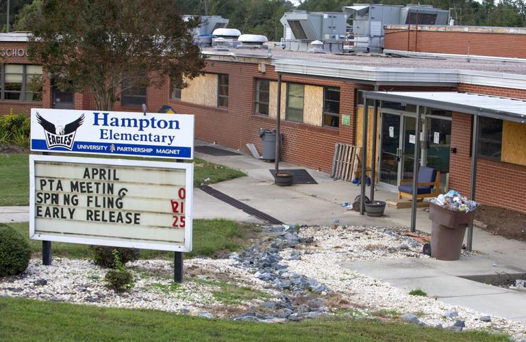Tornado damaged schools in Greensboro
