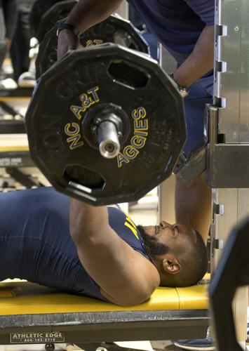 Pro Day for A&T's Brandon Parker