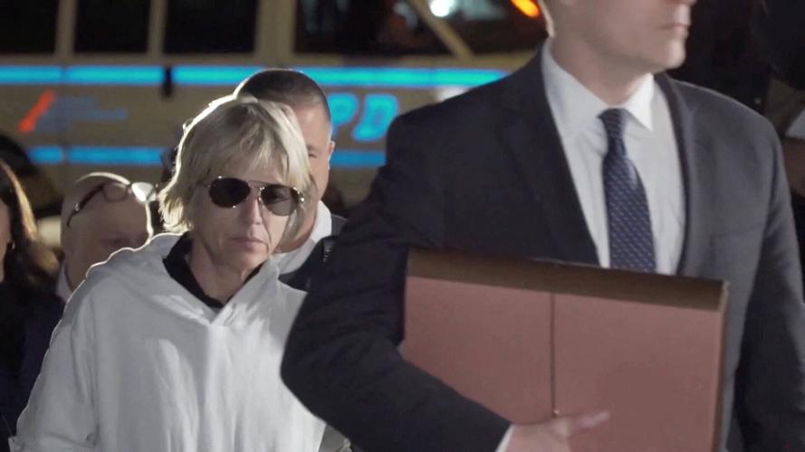Actor Selma Blair leaves Queens Criminal Court following her arraignment in New York