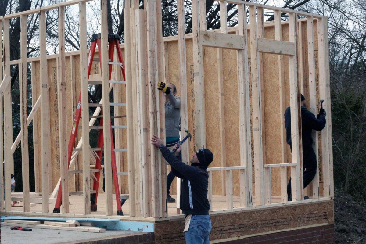 Joey Logano helps build Habitat house in Kannapolis News