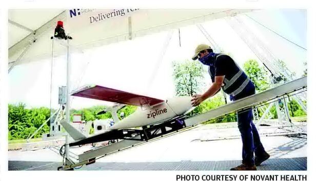 Drone network to deliver prescriptions, lab samples