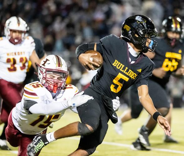 The Red Tornados ended the Bulldogs winning streak in the fourth round of the 2025 NCHSAA Football Championship playoff game 36 - 29.