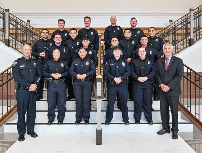 New Concord PD Officers with Chief Hughes and Mayor Dusch