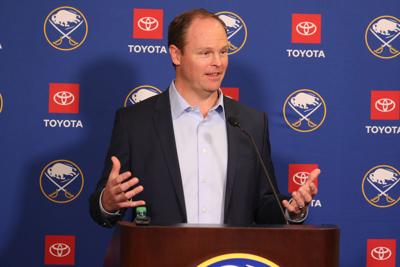 Sabres GM Kevyn Adams  talks about building team and progress made in 2021-22 season (copy)