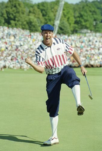 1991: Payne Stewart beats Scott Simpson in highest-scoring U.S. Open playoff in 64 years