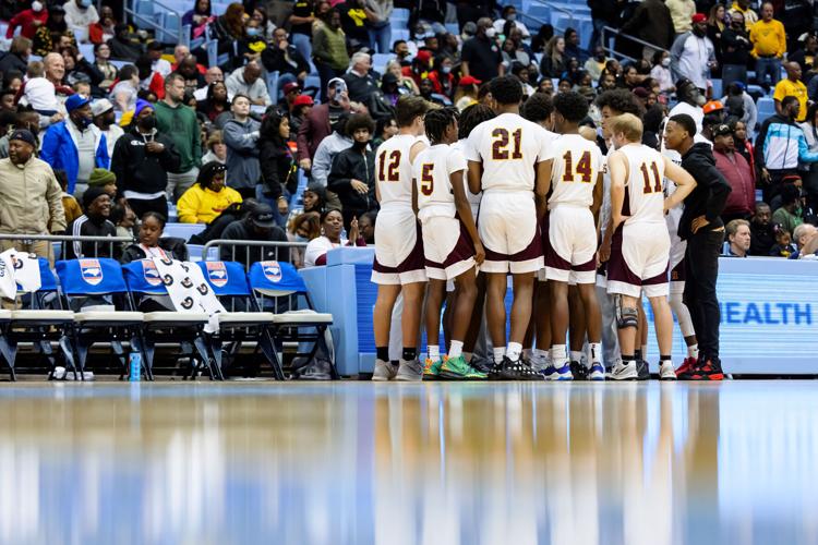 Image gallery from the 2021-22 NCHSAA Class 3A State Championship game between the Jay M. Robinson Bulldogs and the Farmville Central Jaguars at UNC Chapel HillÕs Dean E. Smith Center.  The Bulldogs defeated the Jaguars 70-68 to win the championship.