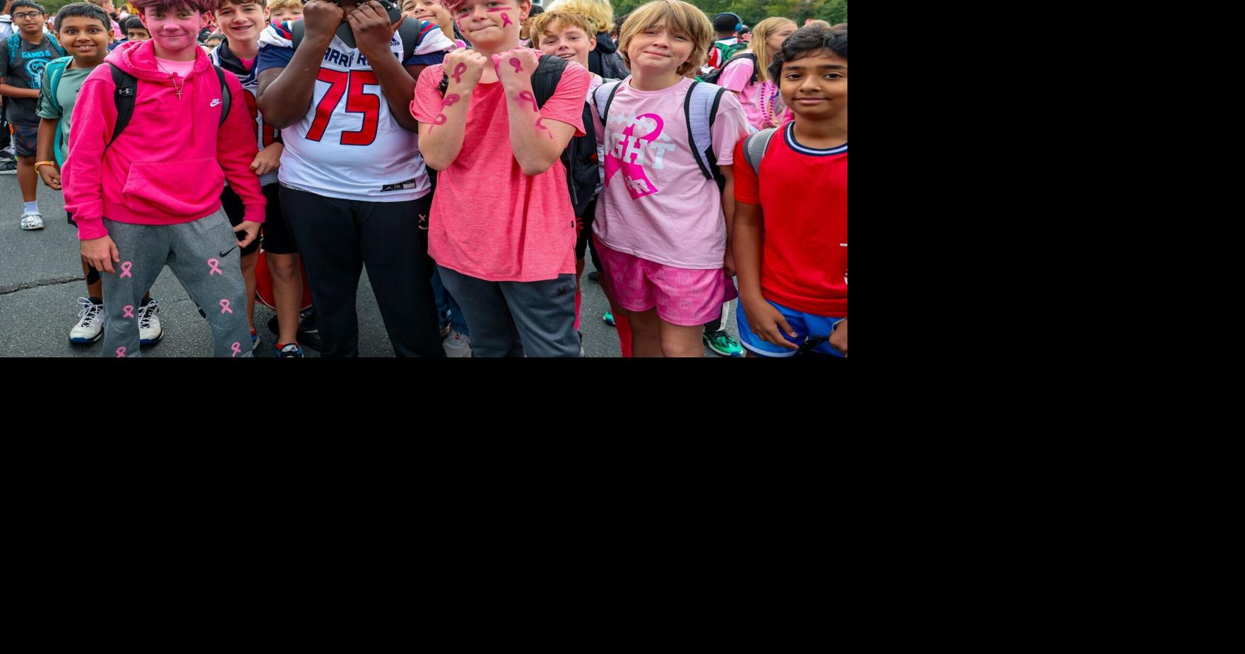 Harris Road Middle turns the street pink for two celebrations