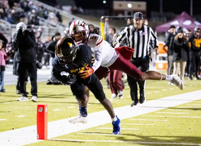 The Red Tornados ended the Bulldogs winning streak in the fourth round of the 2025 NCHSAA Football Championship playoff game 36 - 29.
