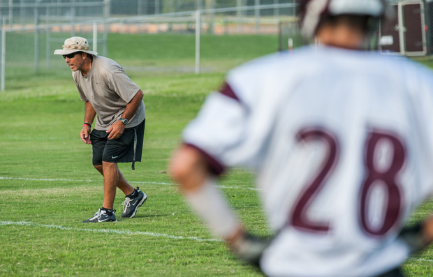 Jay M. Robinson football practice 