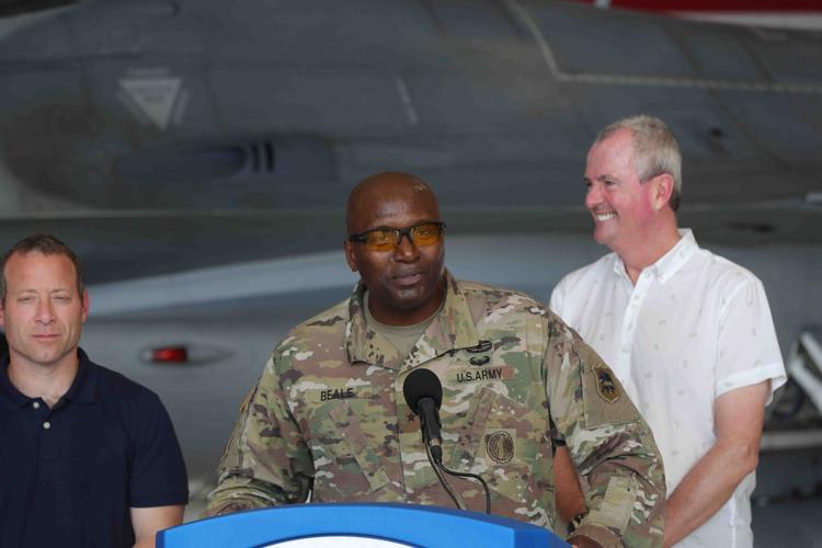 Governor Phil Murphy and U.S. Representative Donald Norcross visits military base