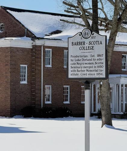 Barber-Scotia College in the snow