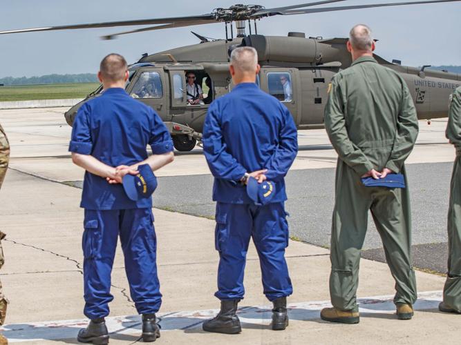 Governor Phil Murphy and U.S. Representative Donald Norcross visits military base