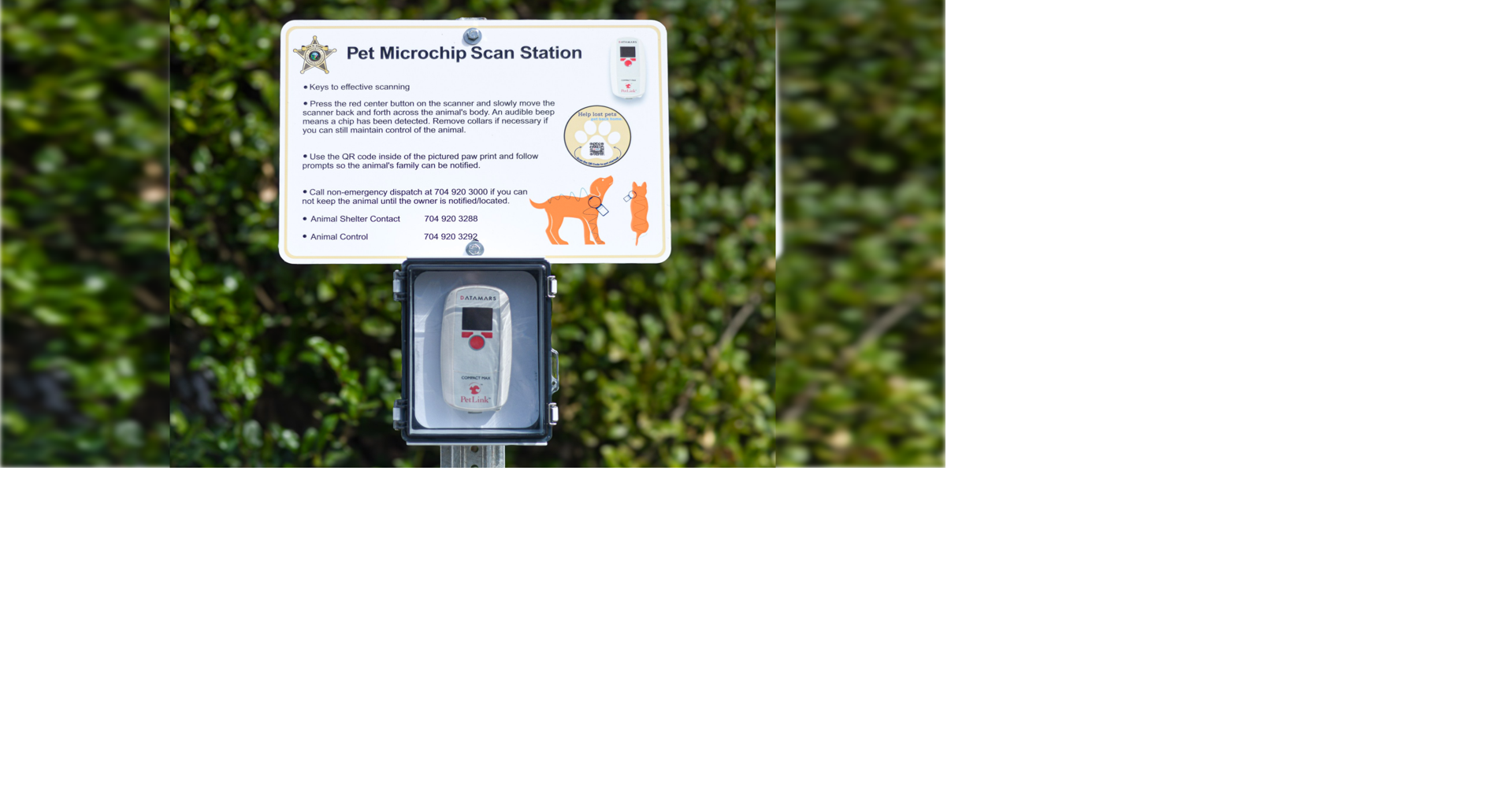 Cabarrus Sheriff's Office installs new pet microchip scanner