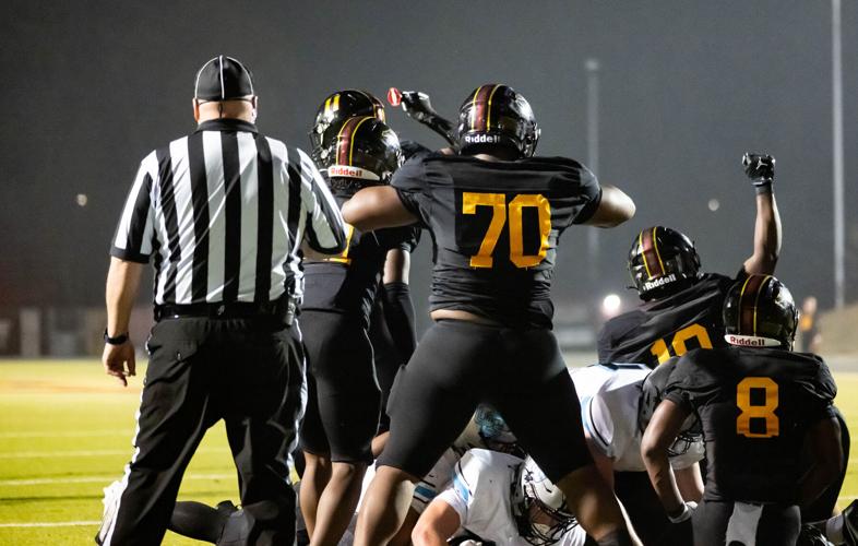 Bulldogs beat the Grizzlies in the third round of the 2025 NCHSAA Football Championship playoff game 41 - 33.