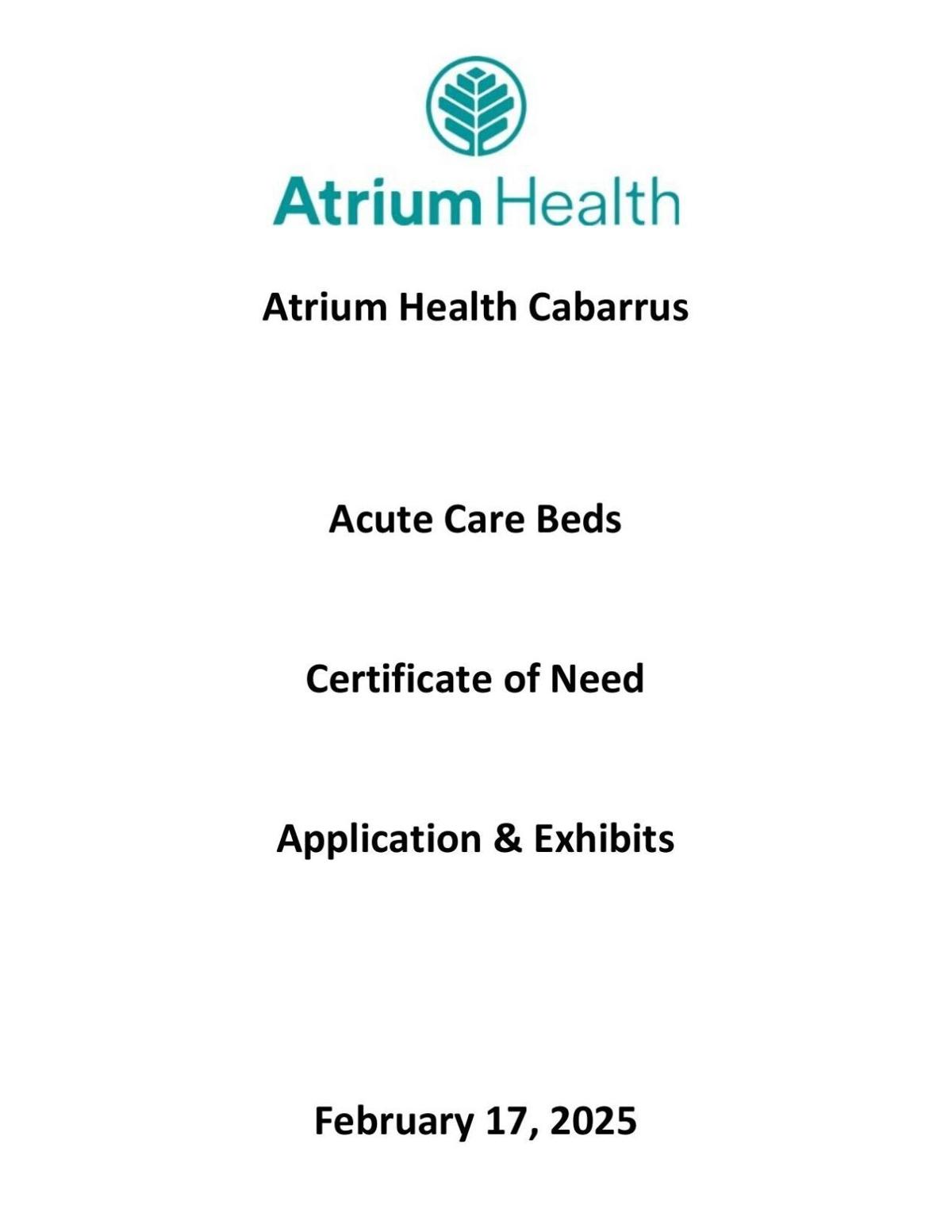 Atrium Cabarrus CON