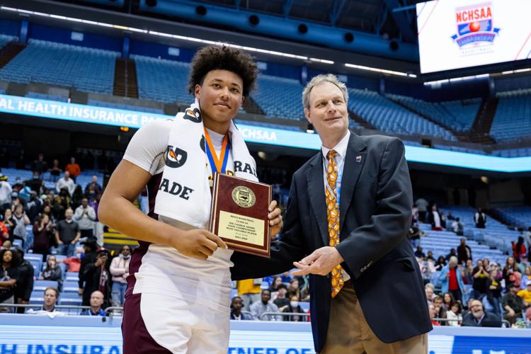 Images from the 2021-22 Class 2A NCHSAA Men’s Basketball State Championship Game on March 12, 2022 at the University of North Carolina’s Dean E. Smith Center in Chapel Hill.