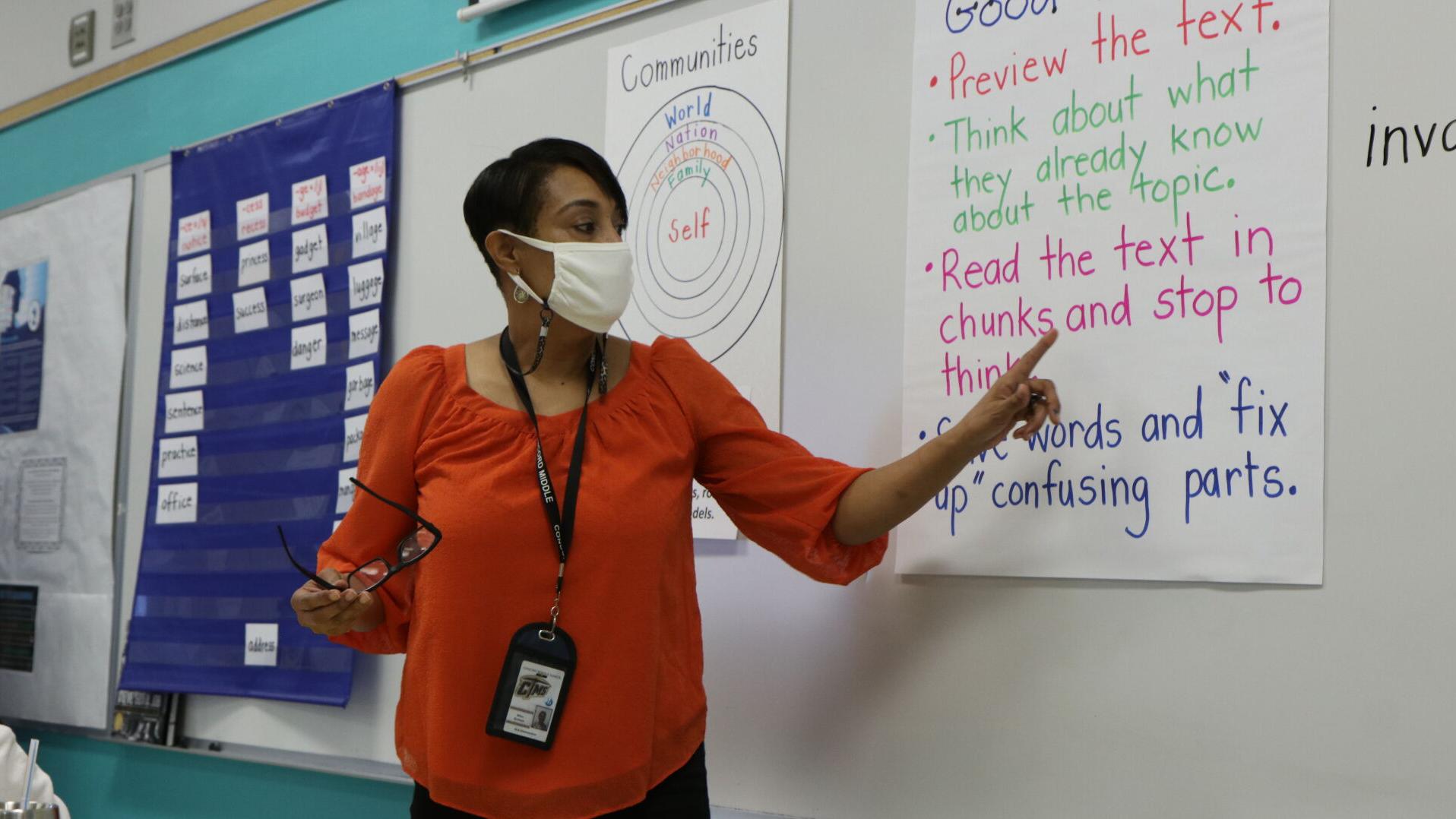 Teacher of the Year finalist Alice Graham at home at Concord Middle - Vimarsana News