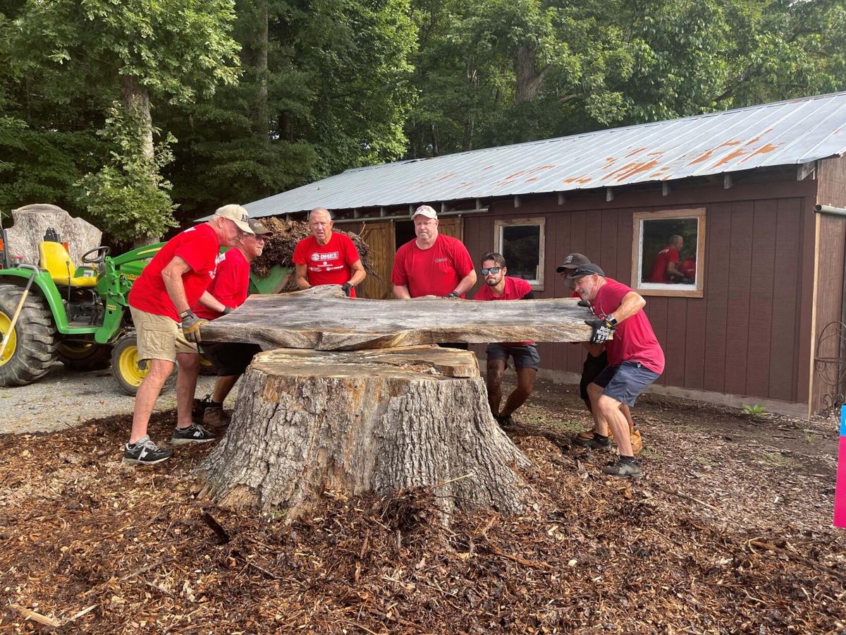 A day of service Speedway volunteers pitch in at Wings of Eagles Ranch