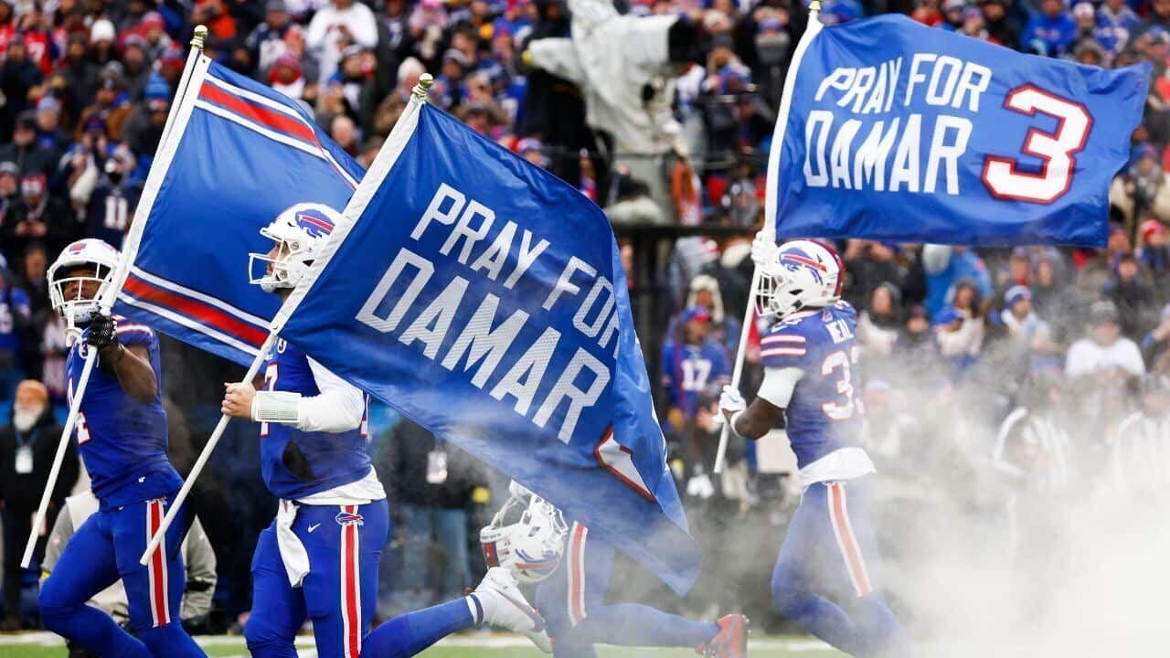 NFL players, fans show their support for Damar Hamlin