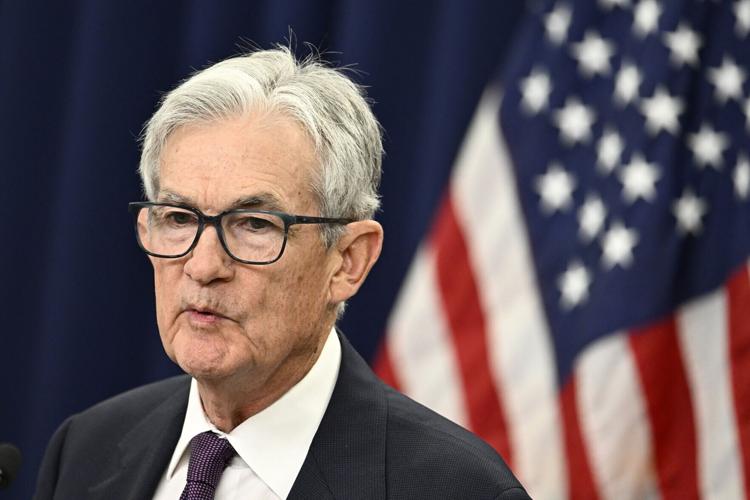 U.S. Federal Reserve Chair Jerome Powell speaks during a press conference after announcing monetary policy decision at the Federal Reserve Board Building in Washington, D.C., on April 29, 2026.