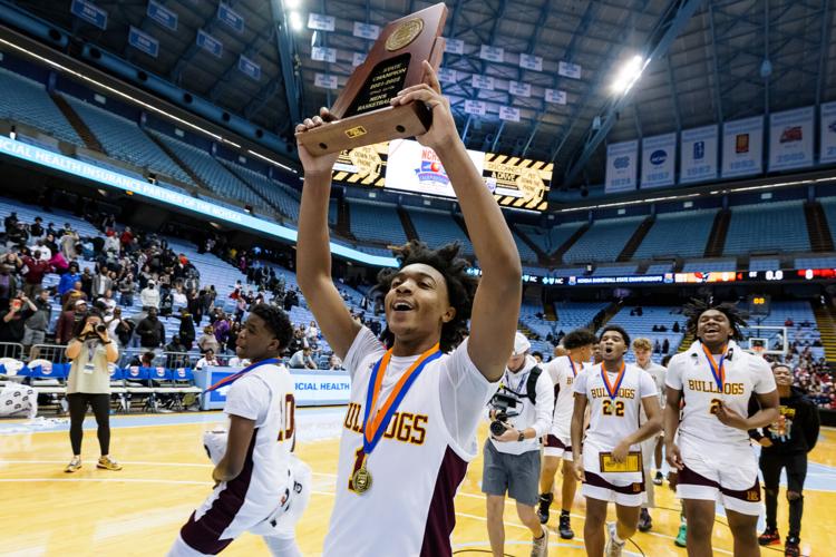Images from the 2021-22 Class 2A NCHSAA Men’s Basketball State Championship Game on March 12, 2022 at the University of North Carolina’s Dean E. Smith Center in Chapel Hill.