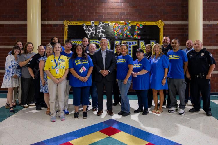 Gov. Josh Stein visited WM Irvin Elementary School