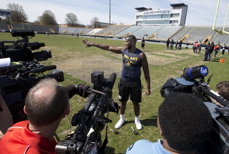 Pro Day for A&T's Brandon Parker