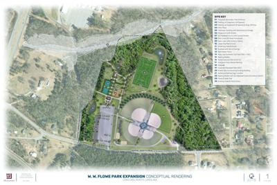 W. W. Flowe Park Expansion Conceptual Rendering