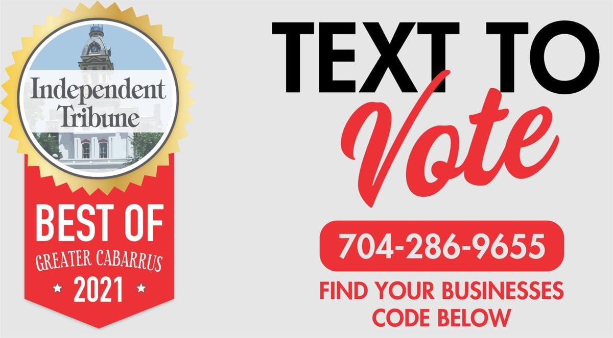 Best of Greater Cabarrus Text to Vote!