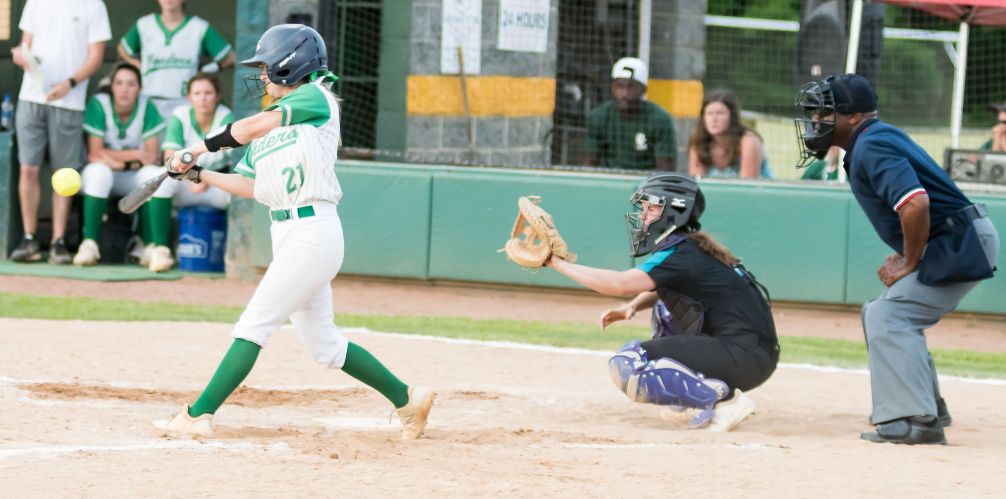 Wednesday softball action