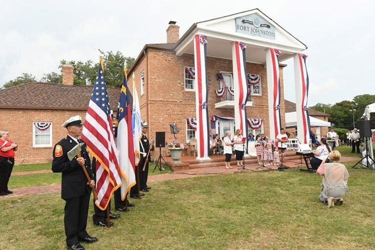 Fort Johnston always provides a scenic backdrop for many Festival events, a nod to the area's military history. Pictured, attendees gather for the N.C. 4th of July Festival's Naturalization Ceremony, held on the Garrison Lawn at Fort Johnston, on July 3...
