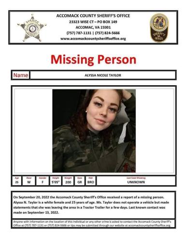 Alyssa Taylor missing
