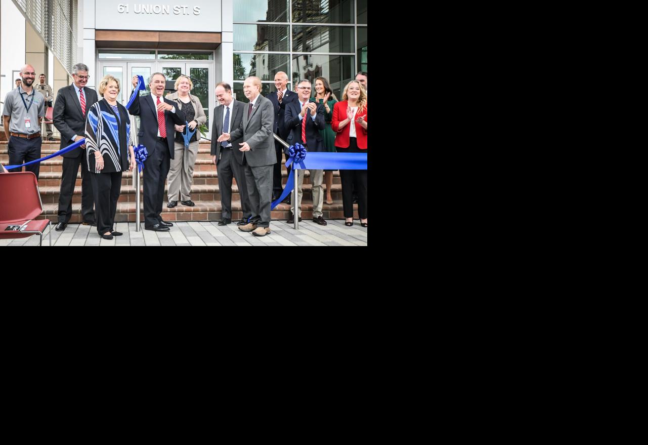 Cabarrus Courthouse ribbon-cutting