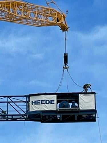 Crane at the Courthouse