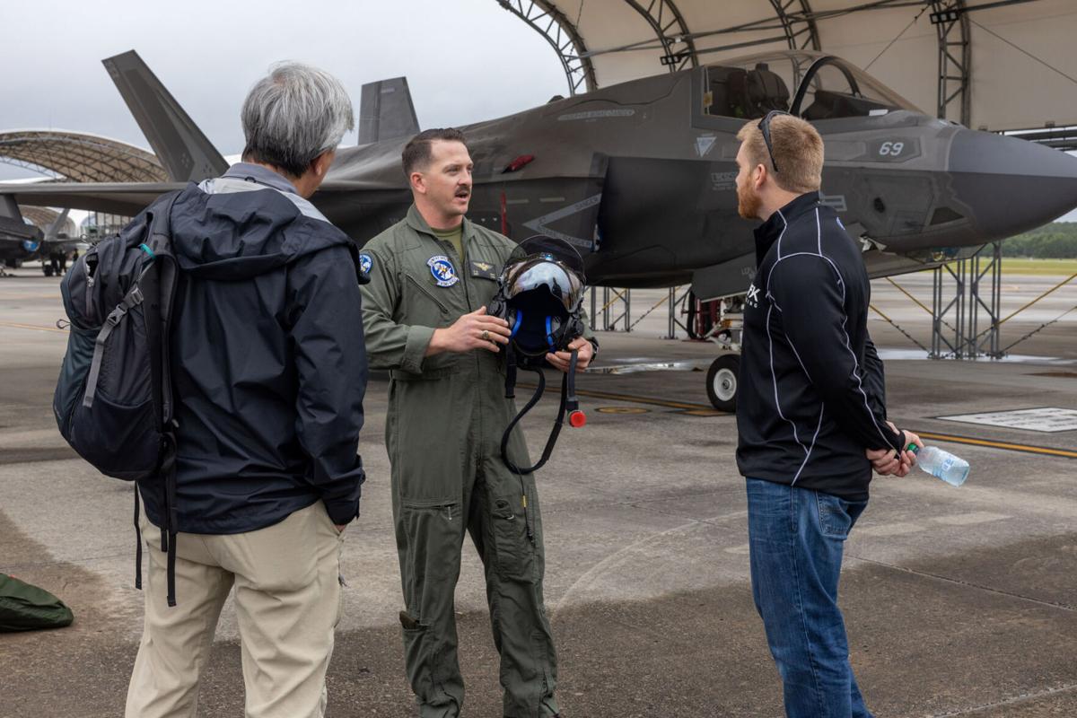Chris Buescher wraps Mission 600 with visit to Marine Corps  
