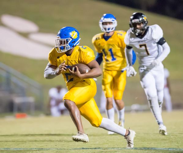 Friday night football action