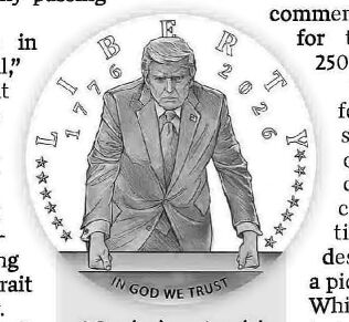 Bill mock-up features Trump