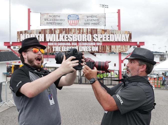 Michael Anderson goofy photo with son Dylan
