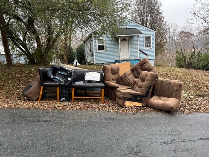 Piles of trash
