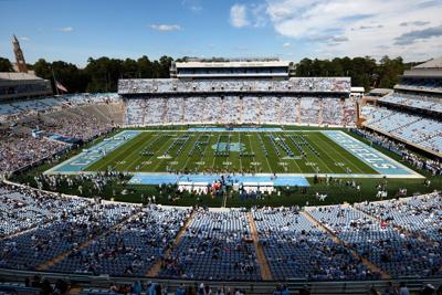 A general view prior to the game between Richmond and North Carolina at Kenan Memorial Stadium on Sept. 13, 2025, in Chapel Hill, North Carolina.