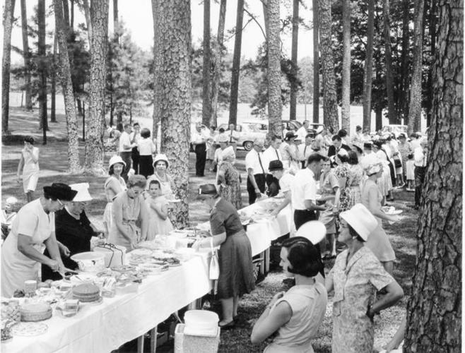 Dinner on the grounds
