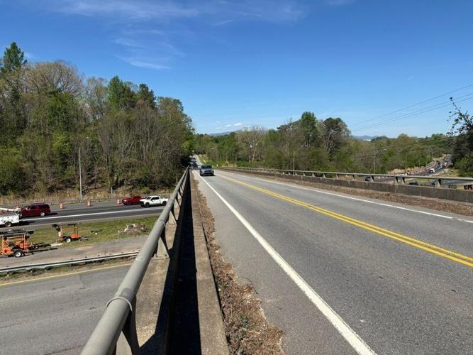The Interstate 26 Connector project includes the widening of Interstate 40 from Smoky Park Highway east past Sand Hill Road. The project will replace the Sand Hill Road bridge, according to planning documents.