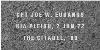 joe eubanks memorial stone