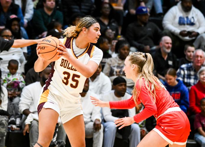 The Bulldogs defeated the Mustangs 57-33 for the SPC Championship.