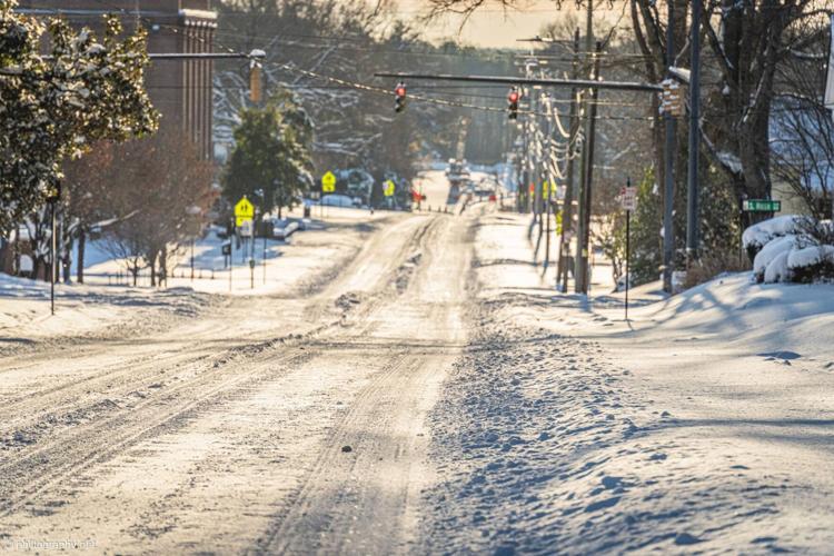 Icy roads near A.L.Brownj