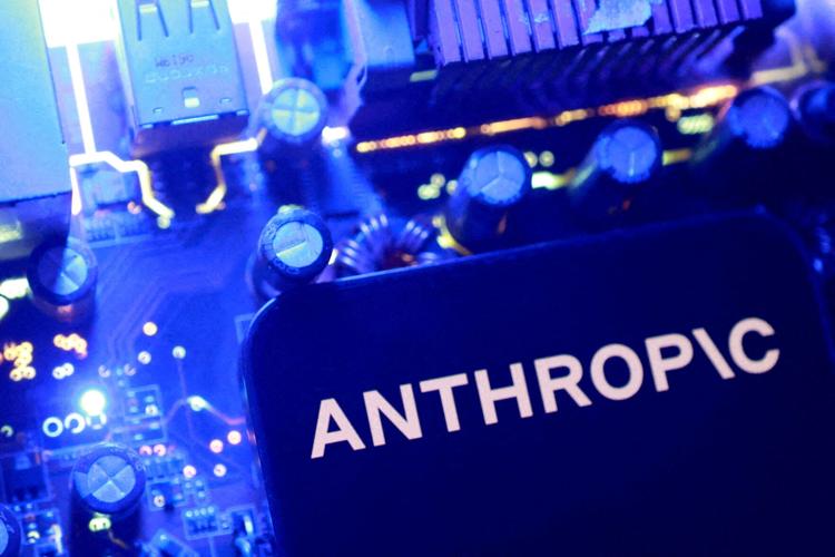 FILE PHOTO: Illustration shows Anthropic's logo