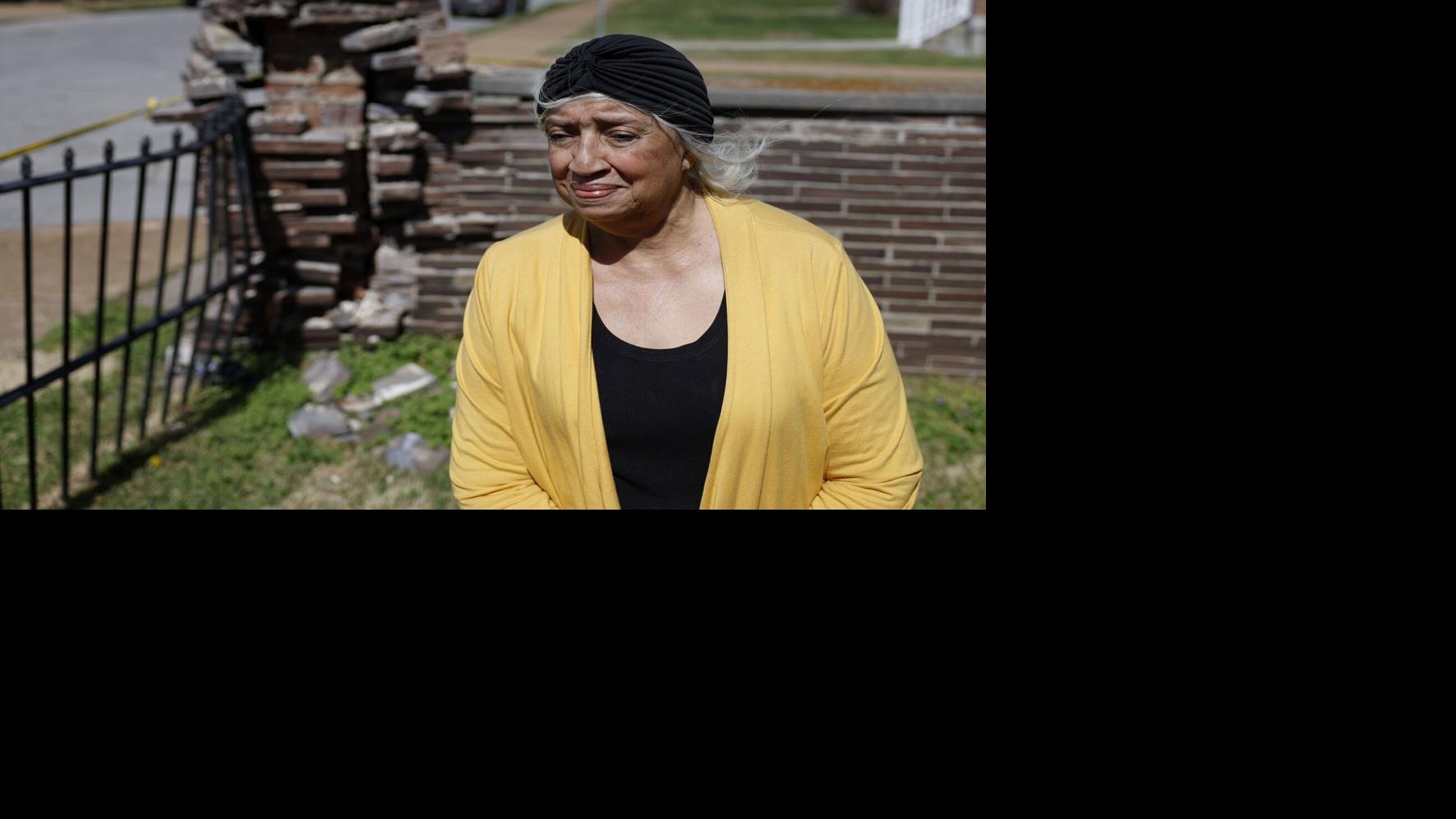 Historic home damaged in the College Hill neighborhood in St. Louis