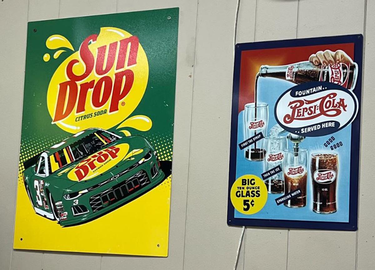 Old soft drink signs