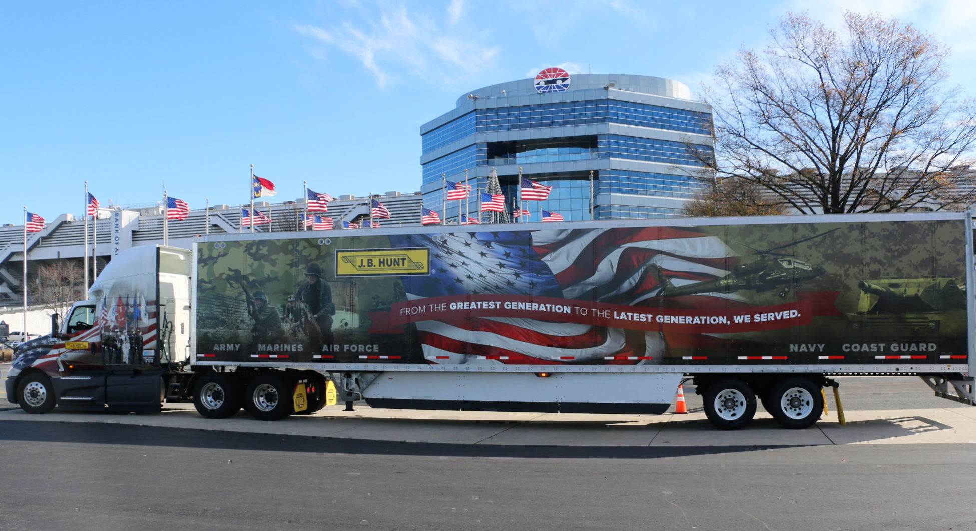 J.B. Hunt, Speedway Join Forces To Salute Veterans, Military