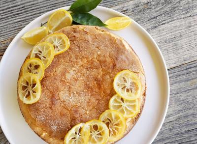 Lemon olive oil cake for recipe